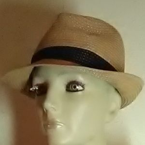 Chotties Beige Black  Straw Hat